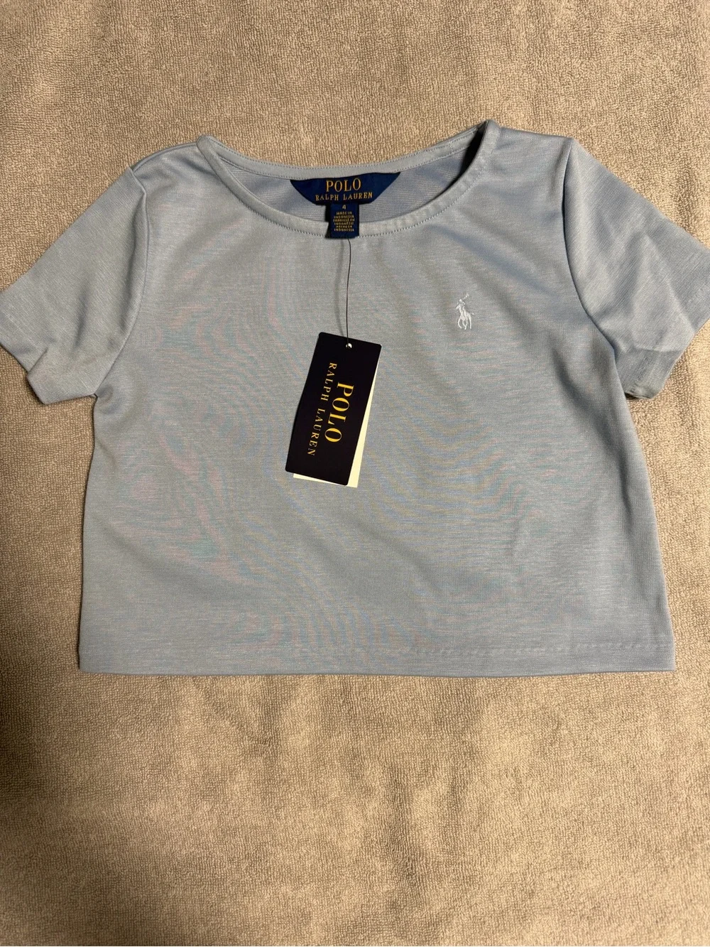 Polo Ralph Lauren Girls' Ponte Boxy T-Shirt & Skort, 2-Piece Set 4T NWT